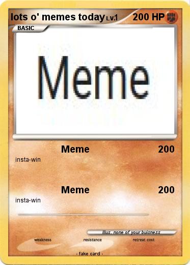 Pokemon lots o' memes today