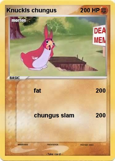 Pokemon Knuckls chungus