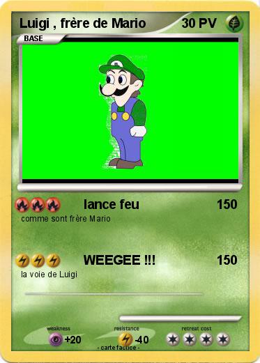 Pokemon Luigi , frère de Mario