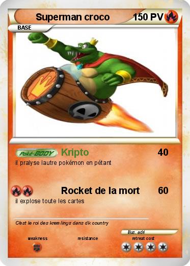 Pokemon Superman croco