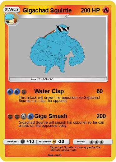 Pokemon Gigachad Squirtle