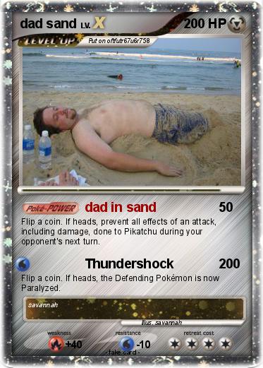 Pokemon dad sand
