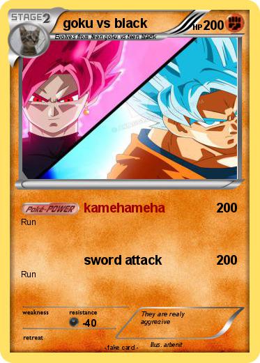 Pokemon goku vs black
