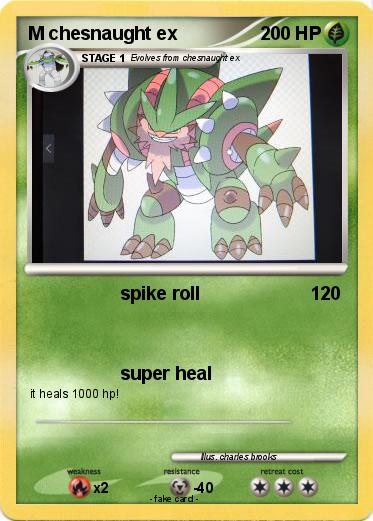 Pokemon M chesnaught ex