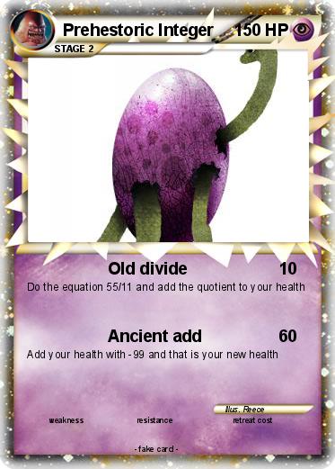 Pokemon Prehestoric Integer