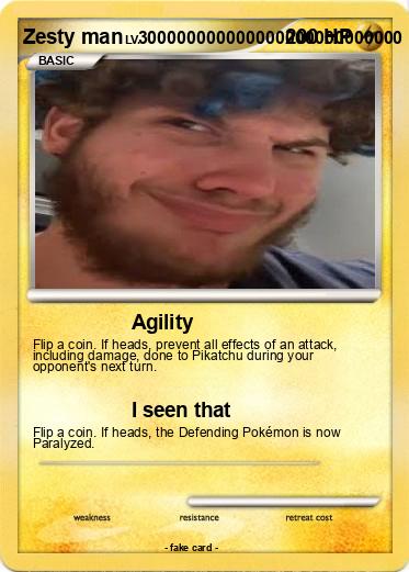 Pokemon Zesty man