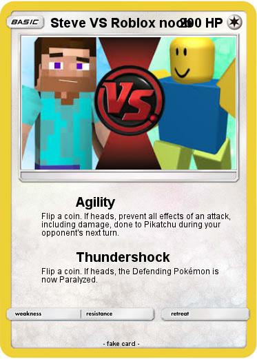 Pokemon Steve VS Roblox noob