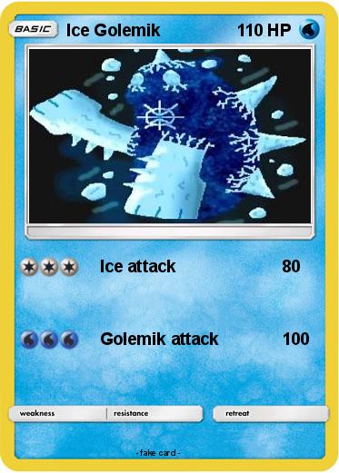 Pokemon Ice Golemik