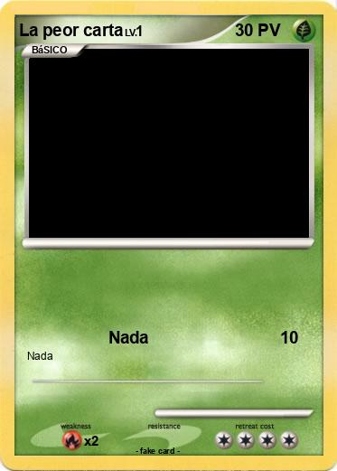 Pokemon La peor carta