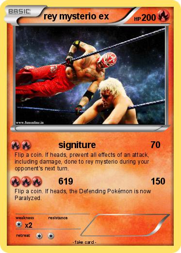 Pokemon rey mysterio ex