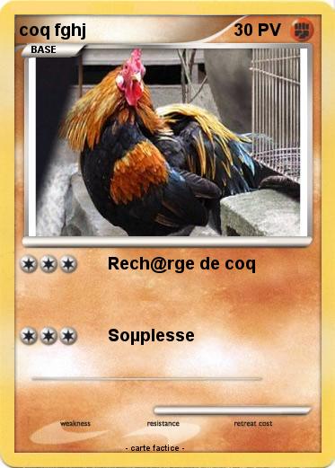 Pokemon coq fghj