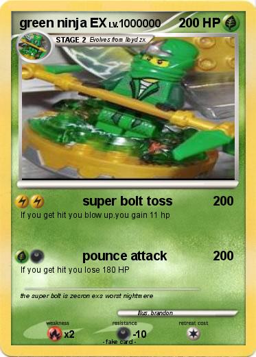 Pokemon green ninja EX