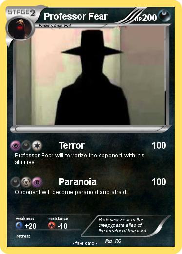 Pokemon Professor Fear