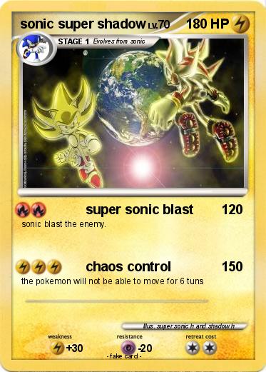 Pokemon sonic super shadow