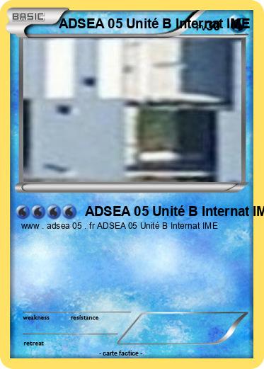 Pokemon ADSEA 05 Unité B Internat IME