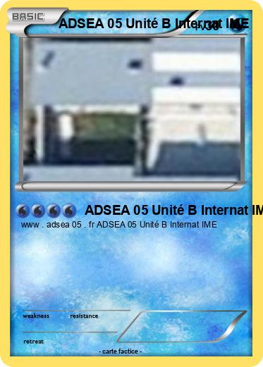 Pokemon ADSEA 05 Unité B Internat IME