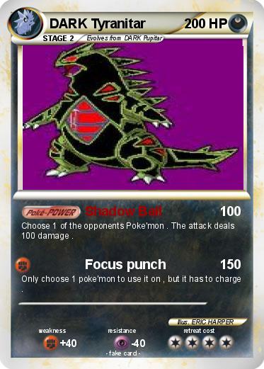 Pokemon DARK Tyranitar