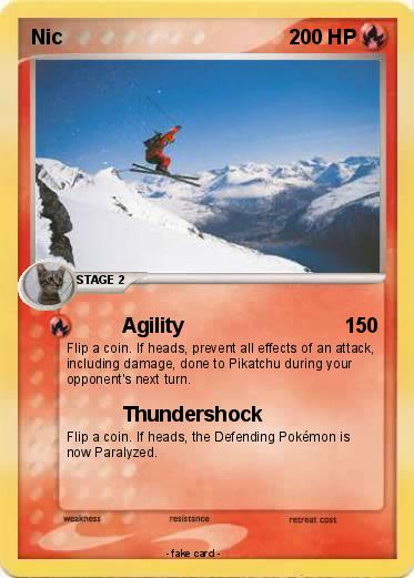 Pokémon Nic 52 52 Agility My Pokemon Card