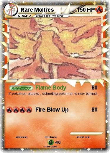 Pokemon Rare Moltres