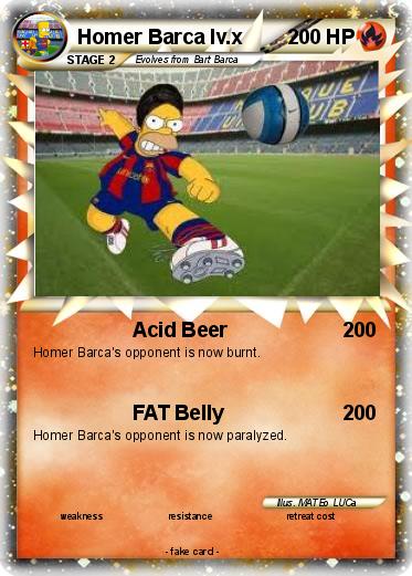 Pokemon Homer Barca lv.x