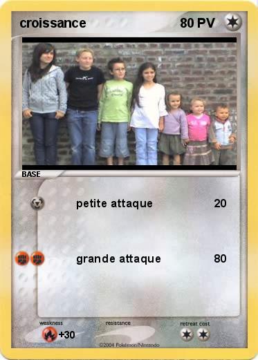 Pokemon croissance
