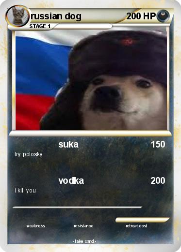 Pokemon russian dog