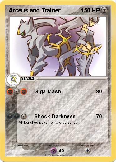 Pokemon Arceus and Trainer