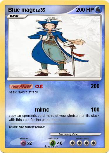 Pokemon Blue mage