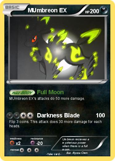 Pokemon MUmbreon EX