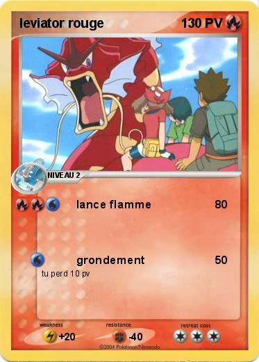 Pokemon leviator rouge