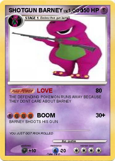 Pokemon SHOTGUN BARNEY