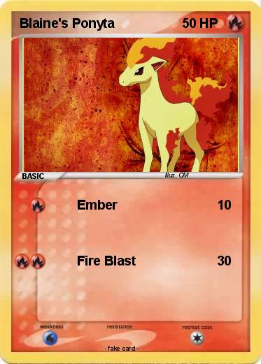 Pokemon Blaine's Ponyta
