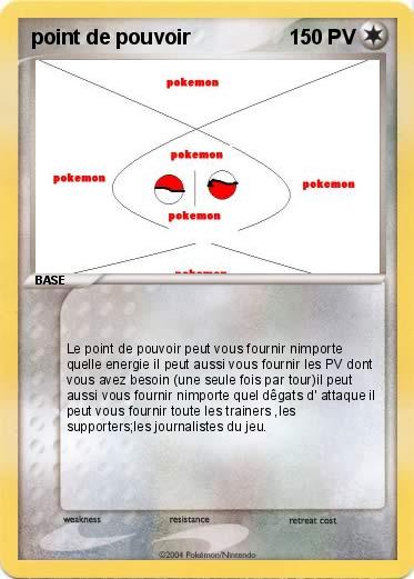 Pokemon point de pouvoir