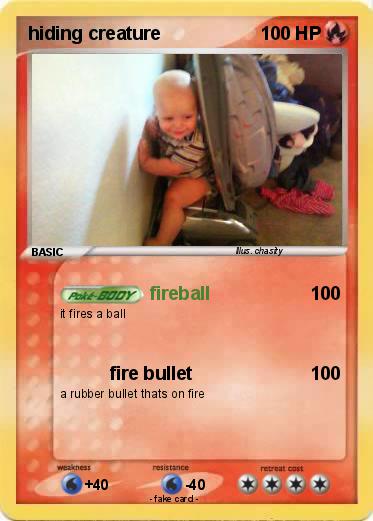 Pokemon hiding creature