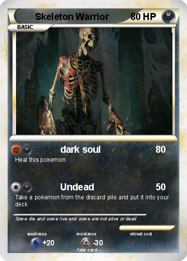 Pokemon Skeleton Warrior