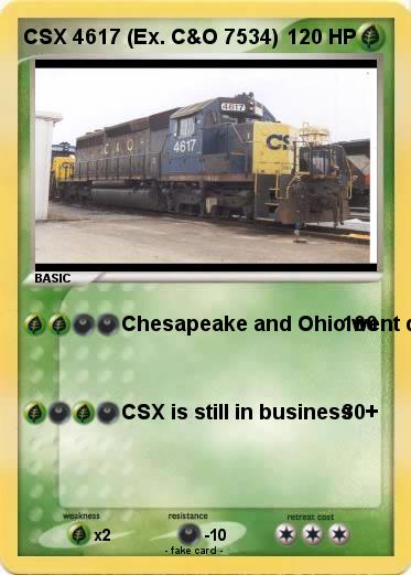 Pokemon CSX 4617 (Ex. C&O 7534)