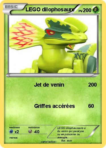 Pokemon LEGO dilophosaure