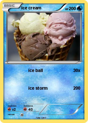 Pokemon ice cream