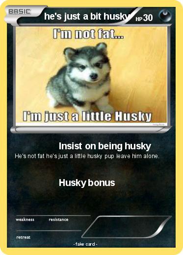 Pokemon he's just a bit husky