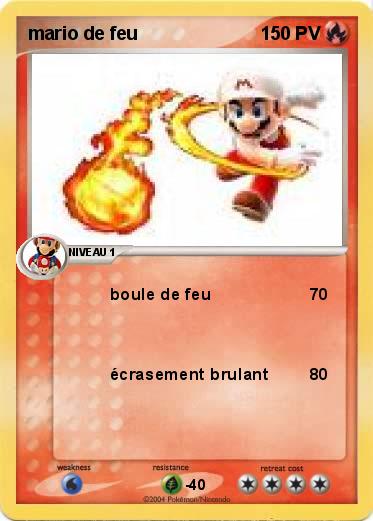 Pokemon mario de feu