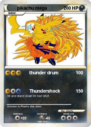 Pokemon pikachu mega