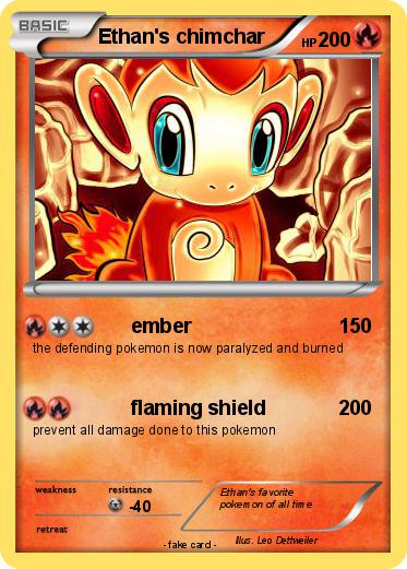 Pokemon Ethan's chimchar