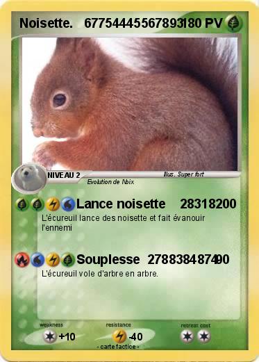Pokemon Noisette.   67754445567893