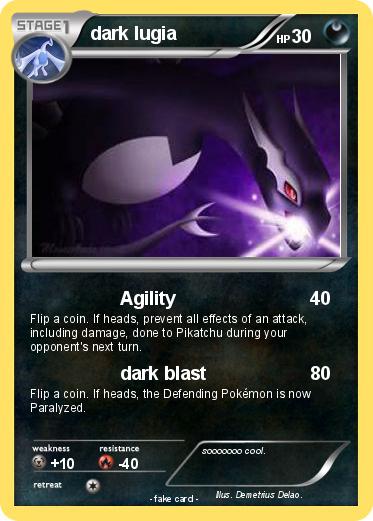 Pokemon dark lugia
