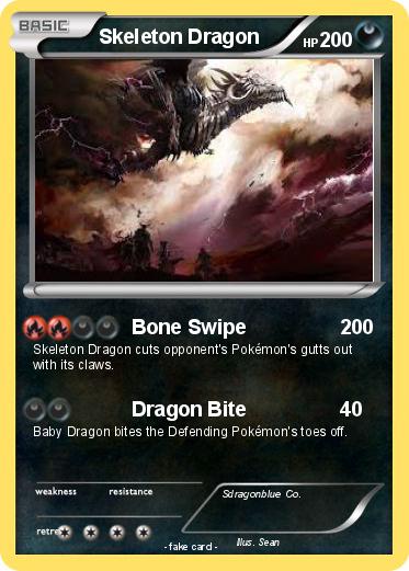 Pokemon Skeleton Dragon