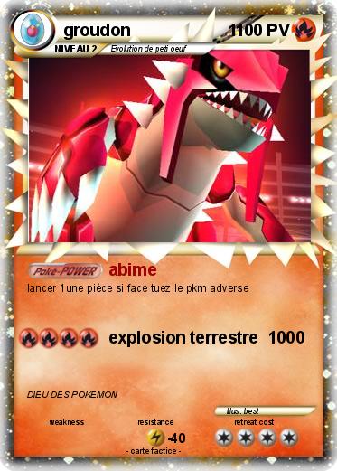 Pokemon groudon                     1