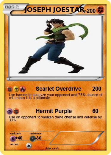 Pokemon JOSEPH JOESTAR
