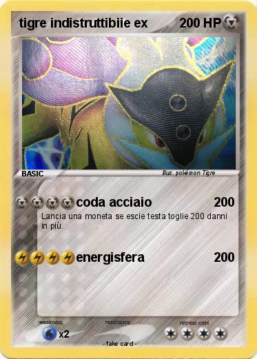 Pokemon tigre indistruttibiie ex