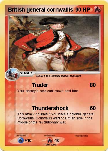 Pokemon British general cornwallis