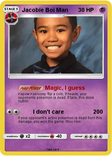 Pokemon Jacobie Boi Man